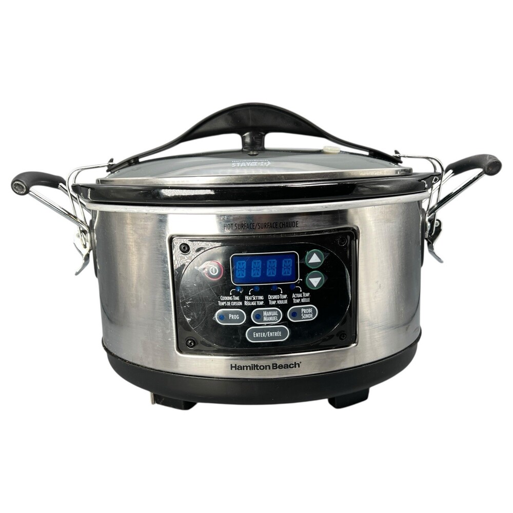 Hamilton Beach Digital Slow Cooker 6 Quart Programmable Crock Pot Kitchen 33967C